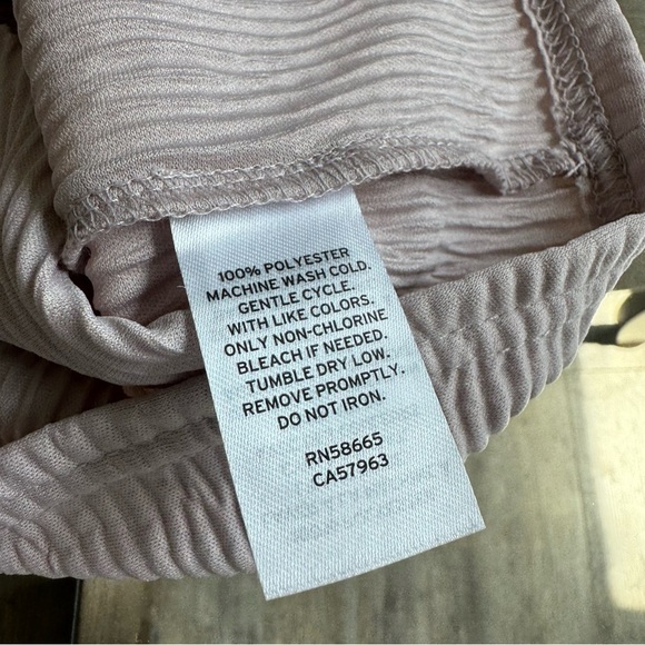 NWT! Halogen Light Weight Ribbed Mock Neck Short Sleeve Top - Purple Heaven - Picture 5 of 7